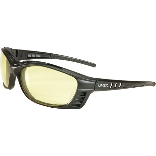 Uvex&reg; Livewire Safety Glasses with HydroShield Lenses, Amber Lens, Anti-Fog, ANSI Z87+/Meets/Exceeds CSA Z94.3 Duraquip Inc