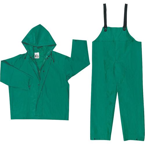 Dominator Limited Flammability Rain Suit, Large, Green Duraquip Inc
