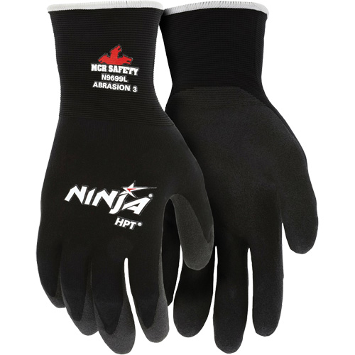 Ninja&reg; Coated Gloves, Medium, HPT Coating, 15 Gauge, Nylon Shell Duraquip Inc