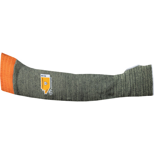 Contender Cut-Resistant Composite-Knit Sleeve, Aramid, 22", ASTM ANSI Level A4, Grey Duraquip Inc