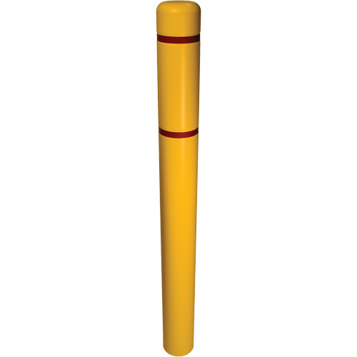 Couvre-bollard, 6" dia. x 52" l, Jaune Duraquip Inc