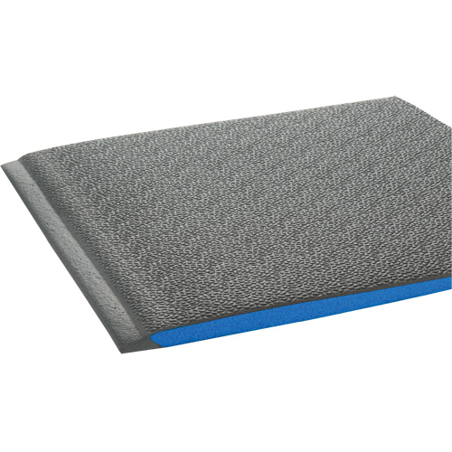 Tapis ergonomiques Wear-Bond Comfort-King, Rugueux, 3' x 5' x 9/16", Gris, Mousse de vinyle Duraquip Inc