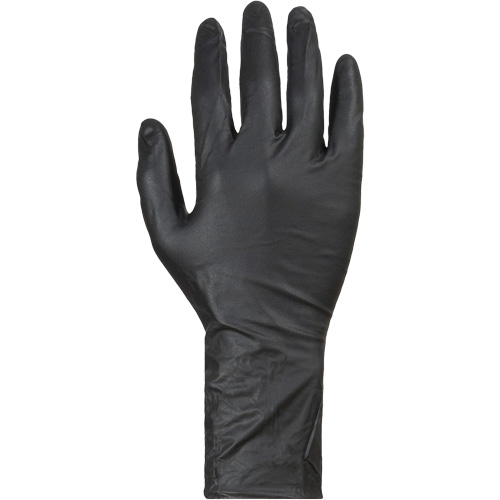 Gants jetables KeepKleen, Grand, Nitrile, 8 mils, Sans poudre, Noir Duraquip Inc