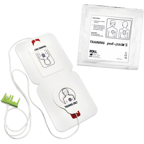&eacute;lectrodes de formation Pedi Padz II, Zoll AED Plus Pour, Non m&eacute;dical Duraquip Inc