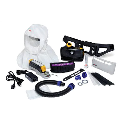 Versaflo Powered Air Purifying Respirator Easy Clean Kit, Loose Fitting Hood & Faceshield, Lithium-Ion Battery Duraquip Inc