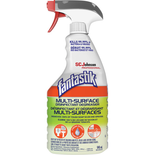 Fantastik&reg; Professional Multi-Surface Disinfectant & Degreaser, 946 ml, Trigger Bottle Duraquip Inc