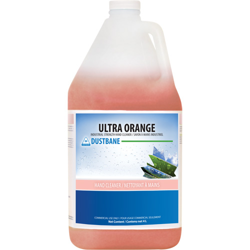 Nettoyant pour les mains Ultra Orange, Liquide, 4 L, Cruche, Parfum&eacute; Duraquip Inc