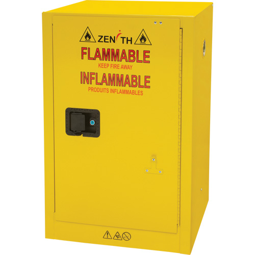 Flammable Storage Cabinet, 12 gal., 1 Door, 23" W x 35" H x 18" D Duraquip Inc