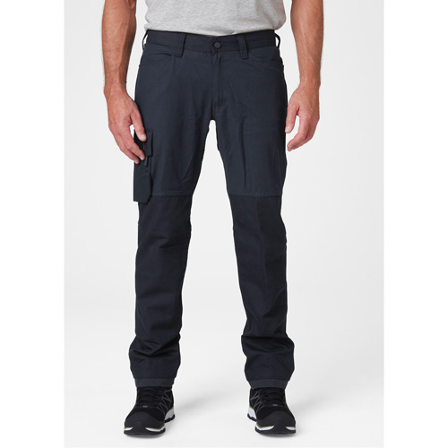 Pantalons d'entretien Oxford, Poly-coton, Bleu marin, Taille 30, Entrejambe 30 Duraquip Inc