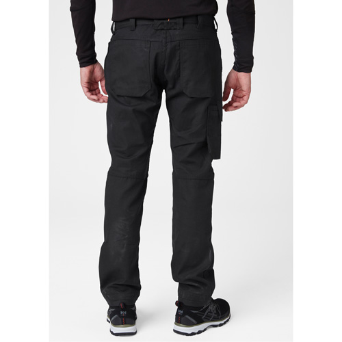 Pantalons d'entretien Oxford, Poly-coton, Noir, Taille 30, Entrejambe 30 Duraquip Inc