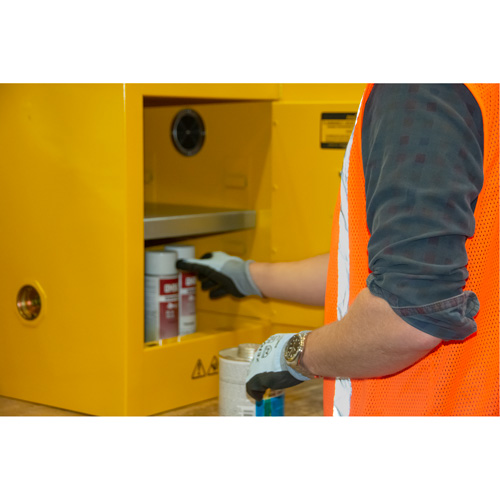 Armoire pour produits inflammables, 4 gal., 1 Porte(s), 17" La x 22" h x 18" p Duraquip Inc