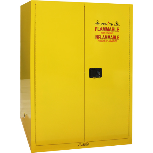 Flammable Storage Cabinet, 90 Gal., 2 Door, 43" W x 66" H x 34" D Duraquip Inc