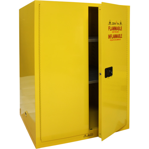 Flammable Storage Cabinet, 90 Gal., 2 Door, 43" W x 66" H x 34" D Duraquip Inc