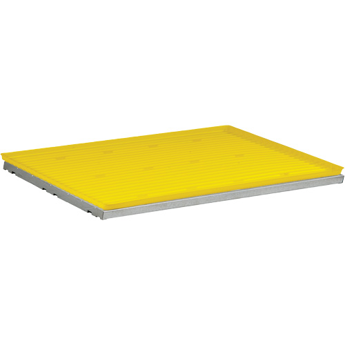 &eacute;tag&egrave;re SpillSlope avec plateau pour armoire de s&eacute;curit&eacute; Duraquip Inc