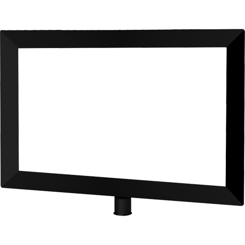 Porte-enseigne horizontal robuste pour montant classique, Noir Duraquip Inc