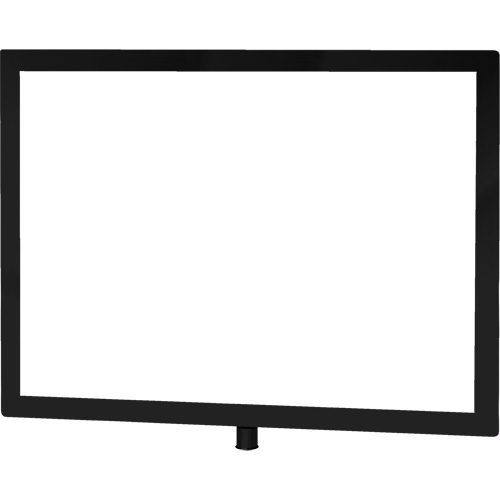 Heavy-Duty Horizontal Sign Holder for Classic Posts, Black Duraquip Inc