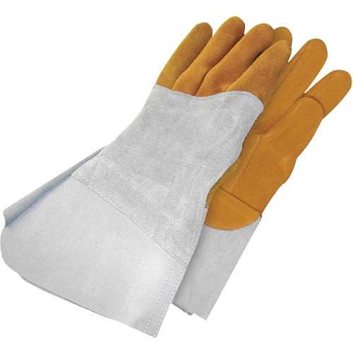 Gants de soudage &agrave; l'arc TIG en cuir de daim retourn&eacute; Gander Brand, Cuir fleur de daim, Taille 9 Duraquip Inc