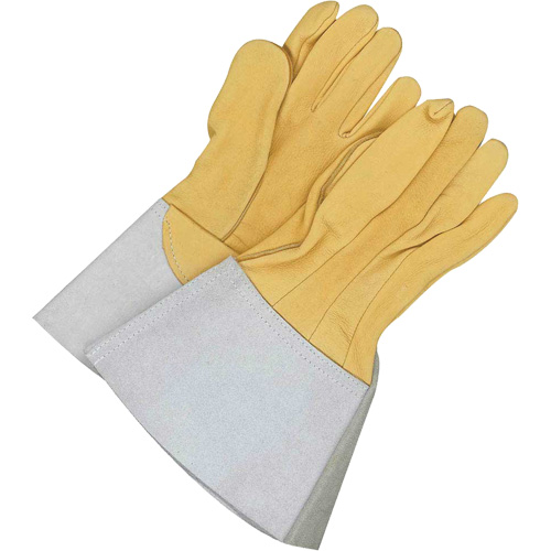 Gander Brand Reverse Grain TIG Welder Gloves, Grain Deerskin, Size 8 Duraquip Inc