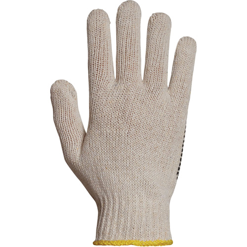 Gant en tricot avec pois de PVC Sure Grip, Poly/coton, Un c&ocirc;t&eacute;, Calibre 7, T-petit Duraquip Inc