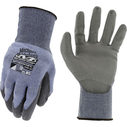 SpeedKnit B2 Cut-Resistant Gloves, Size Medium/8, 15 Gauge, Polyurethane Coated, HPPE Shell, ASTM ANSI Level A2/EN 388 Level B Duraquip Inc