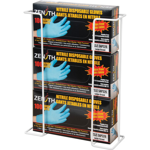 Distributeur de gants mural en fil m&eacute;tallique Duraquip Inc