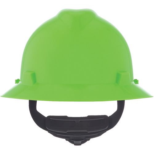 Casque de s&eacute;curit&eacute; &agrave; fente et bordure compl&egrave;te V-Gard, R&eacute;pond aux normes CSA type 1, Suspension Rochet, Non ventil&eacute; Duraquip Inc