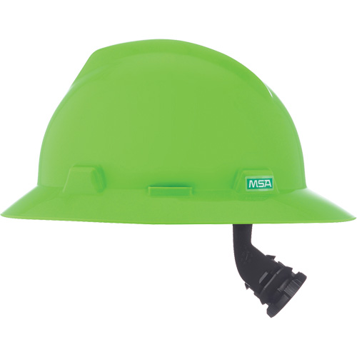 Casque de s&eacute;curit&eacute; &agrave; fente et bordure compl&egrave;te V-Gard, R&eacute;pond aux normes CSA type 1, Suspension Rochet, Non ventil&eacute; Duraquip Inc