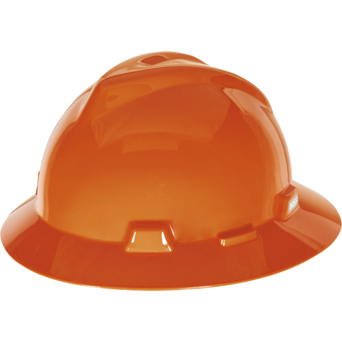Casque de s&eacute;curit&eacute; &agrave; fente et bordure compl&egrave;te V-Gard, R&eacute;pond aux normes CSA type 1, Suspension Glissement rapide, Non ventil&eacute; Duraquip Inc