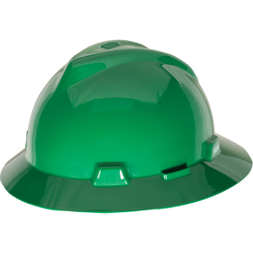 Casque de s&eacute;curit&eacute; &agrave; fente et bordure compl&egrave;te V-Gard, R&eacute;pond aux normes CSA type 1, Suspension Glissement rapide, Non ventil&eacute; Duraquip Inc