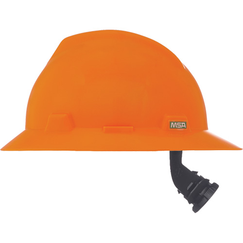 Casque de s&eacute;curit&eacute; &agrave; fente et bordure compl&egrave;te V-Gard, R&eacute;pond aux normes CSA type 1, Suspension Rochet, Non ventil&eacute; Duraquip Inc