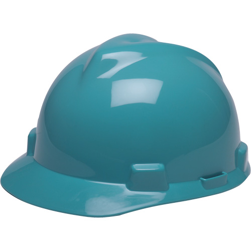 Casque de s&eacute;curit&eacute; avec rainures GREEN V-Gard, R&eacute;pond aux normes CSA type 1, Suspension Rochet Duraquip Inc