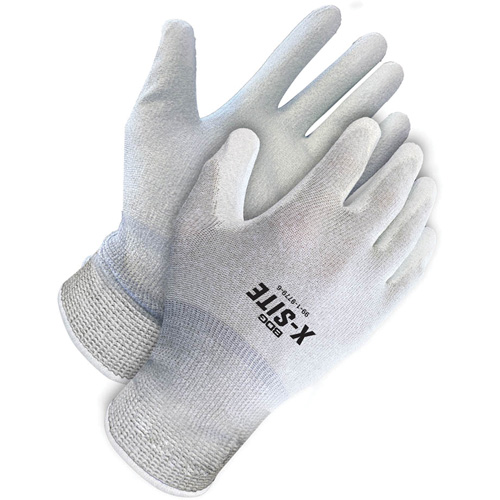 Gants enduits antistatiques X-Site, 8, R&ecirc;vetement Polyur&eacute;thane, Calibre 15, Enveloppe en Nylon/Cuivre Duraquip Inc
