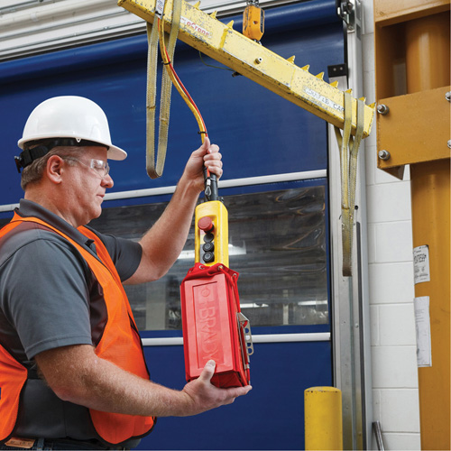 Couvercle de s&eacute;curit&eacute; pour boîte &agrave; boutons pendante, Ensemble &eacute;lectrique Duraquip Inc