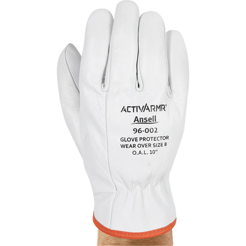 96-002 Low Voltage Leather Protector Gloves, Size 7, 10" L Duraquip Inc