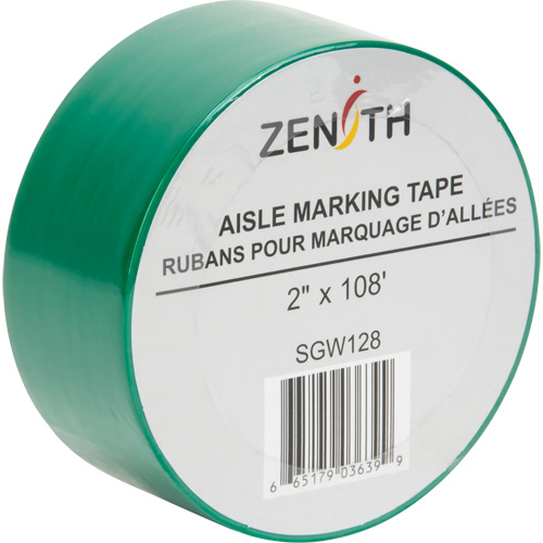 Ruban pour marquage d'all&eacute;es, 2" x 108', PVC, Vert Duraquip Inc
