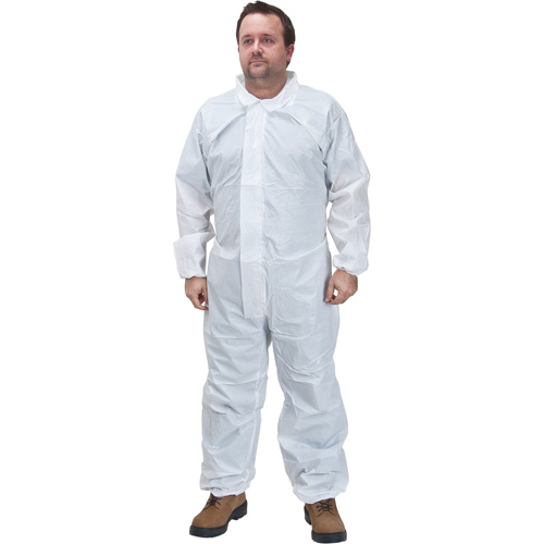 Premium Coveralls, Small, White, Microporous Duraquip Inc