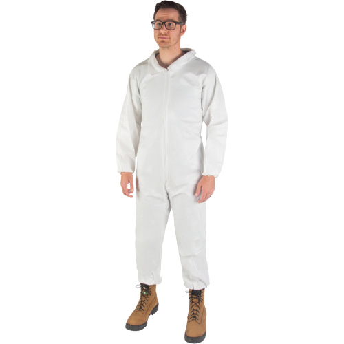 Combinaisons de premi&egrave;re qualit&eacute;, Petit, Blanc, Microporeux Duraquip Inc
