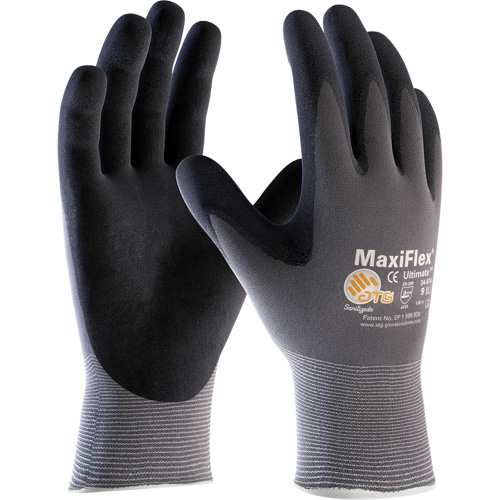 Gants MaxiFlex Ultimate ATG, 10/T-Grand, R&ecirc;vetement Mousse de nitrile, Calibre 15, Enveloppe en Nylon Duraquip Inc