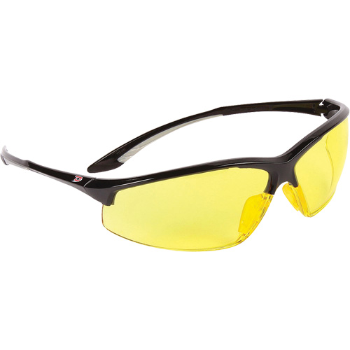 Dynamic Hummingbird Semi-Rimless Safety Glasses, Amber Lens, Anti-Fog, ANSI Z87+/Meets/Exceeds CSA Z94.3 Duraquip Inc