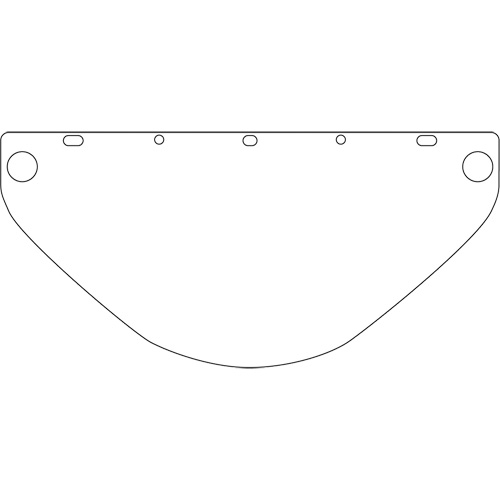 Visi&egrave;re de s&eacute;curit&eacute; universelle Dynamic, Polycarbonate, Teinte Transparent Duraquip Inc