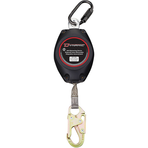 Cordage de s&eacute;curit&eacute; autor&eacute;tractable Dynamic, 20', Dyneema, Pivotant Duraquip Inc