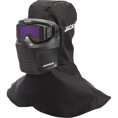 Rebel ADF Welding Mask, 3.5" L x 1.3" W View Area, 3/5-12 Shade Range, Black Duraquip Inc