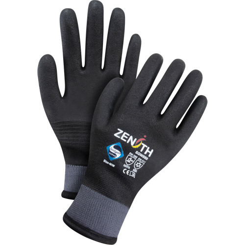 Gants enduits ZX-30° de premi&egrave;re qualit&eacute;, Grand, R&ecirc;vetement Mousse de PVC, Calibre 15, Enveloppe en Nylon Duraquip Inc