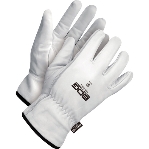 Gants de conducteur classiques r&eacute;sistant &agrave; la perforation, Grand, Paume en Cuir fleur de ch&egrave;vre, Thinsulate Duraquip Inc