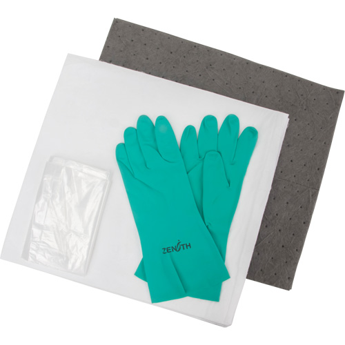 Trousse d'&eacute;quipement de lutte contre les d&eacute;versements, Huile seulement/Universel, Sac, Absorbance de 5 gal. US Duraquip Inc