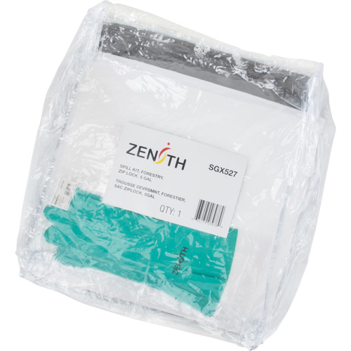 Trousse d'&eacute;quipement de lutte contre les d&eacute;versements, Huile seulement/Universel, Sac, Absorbance de 5 gal. US Duraquip Inc
