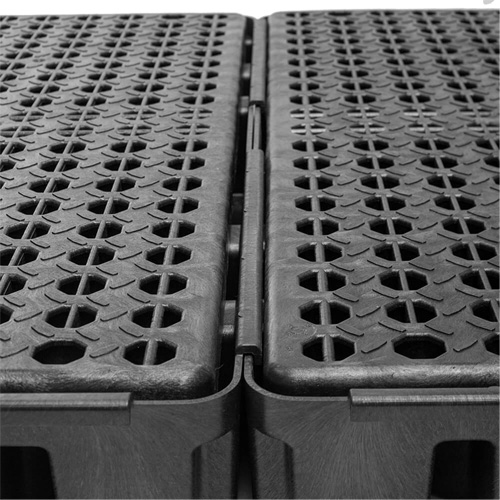 Black Diamond Low Profile Spill Pallet, 76.5 US gal. Spill Capacity, 72" x 49" x 6.5" Duraquip Inc