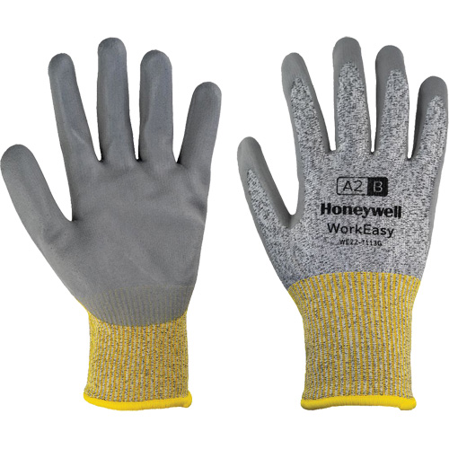 WorkEasy Cut Protective Gloves, Size 6/X-Small, 13 Gauge, Polyurethane Coated, HPPE/Glass Fibre Shell, ASTM ANSI Level A2/EN 388 Level B Duraquip Inc