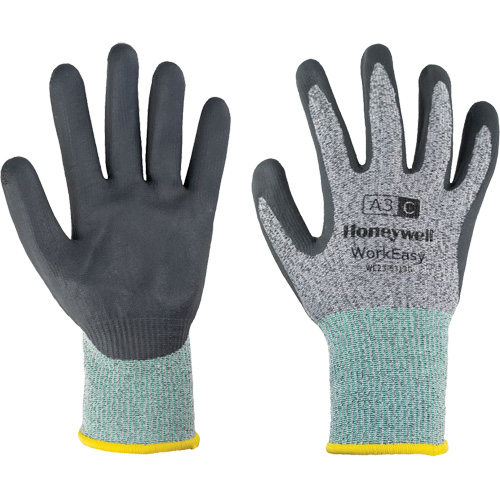 WorkEasy Cut Protective Gloves, Size 6/X-Small, 13 Gauge, Foam Nitrile Coated, HPPE/Glass Fibre Shell, ASTM ANSI Level A3/EN 388 Level C Duraquip Inc