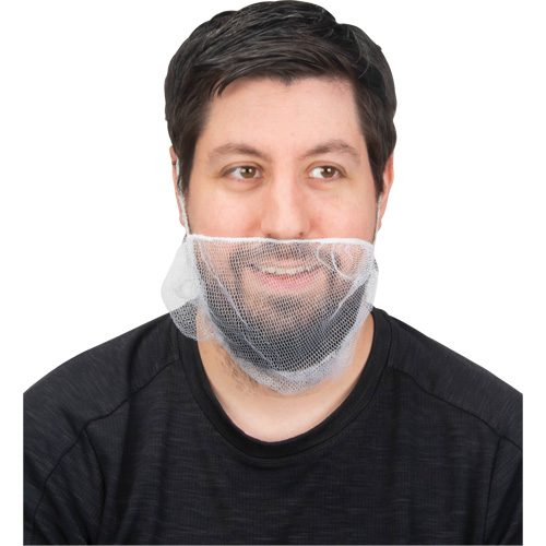 Beard Nets, Nylon, White Duraquip Inc